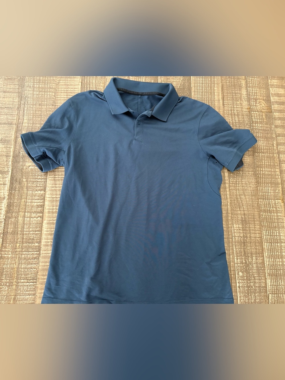 lululemon Cotton Short-Sleeve Polo Shirt M - Picture 2 of 4